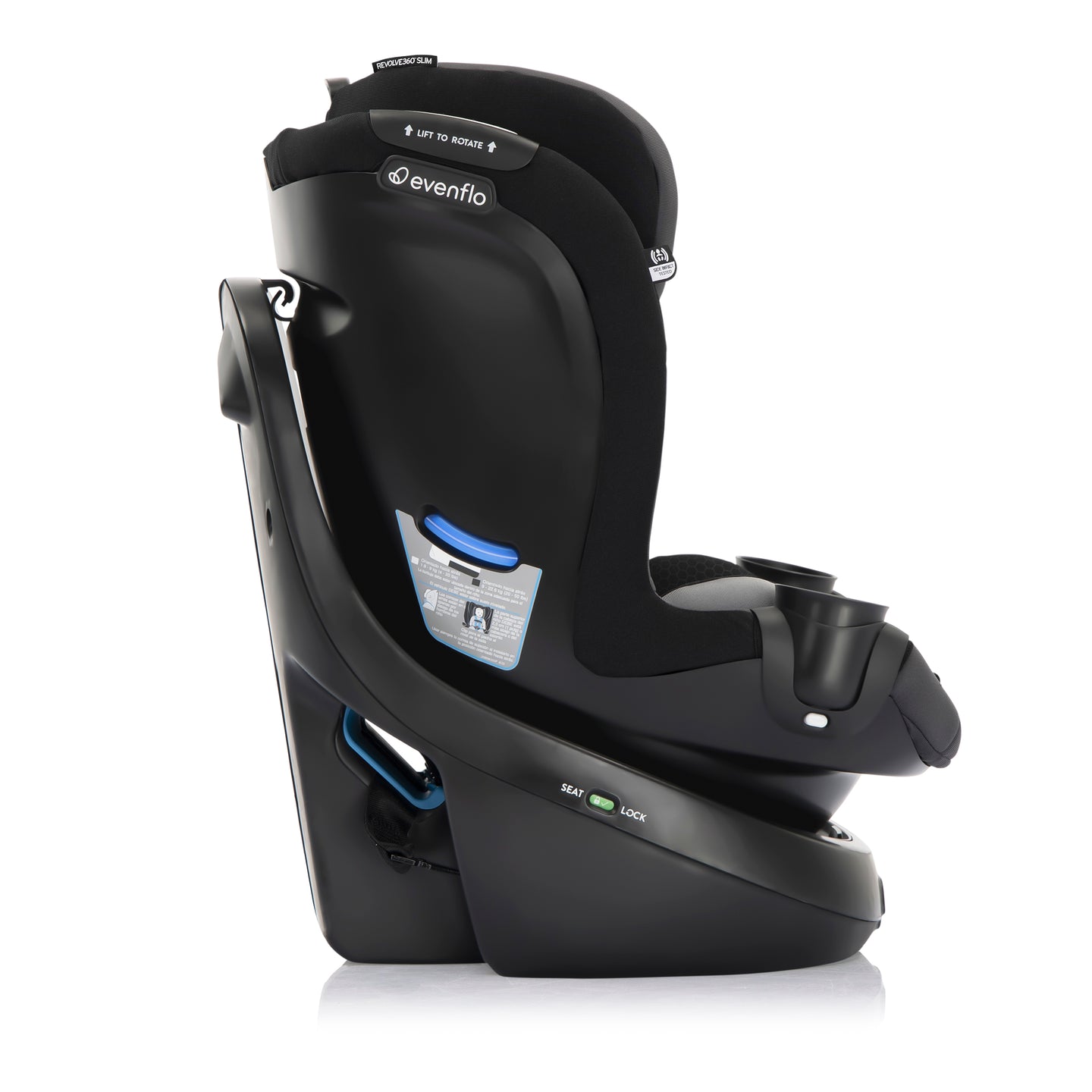 Evenflo - Revolve360 Slim 2-in-1 Rotational Car Seat - Canton Black